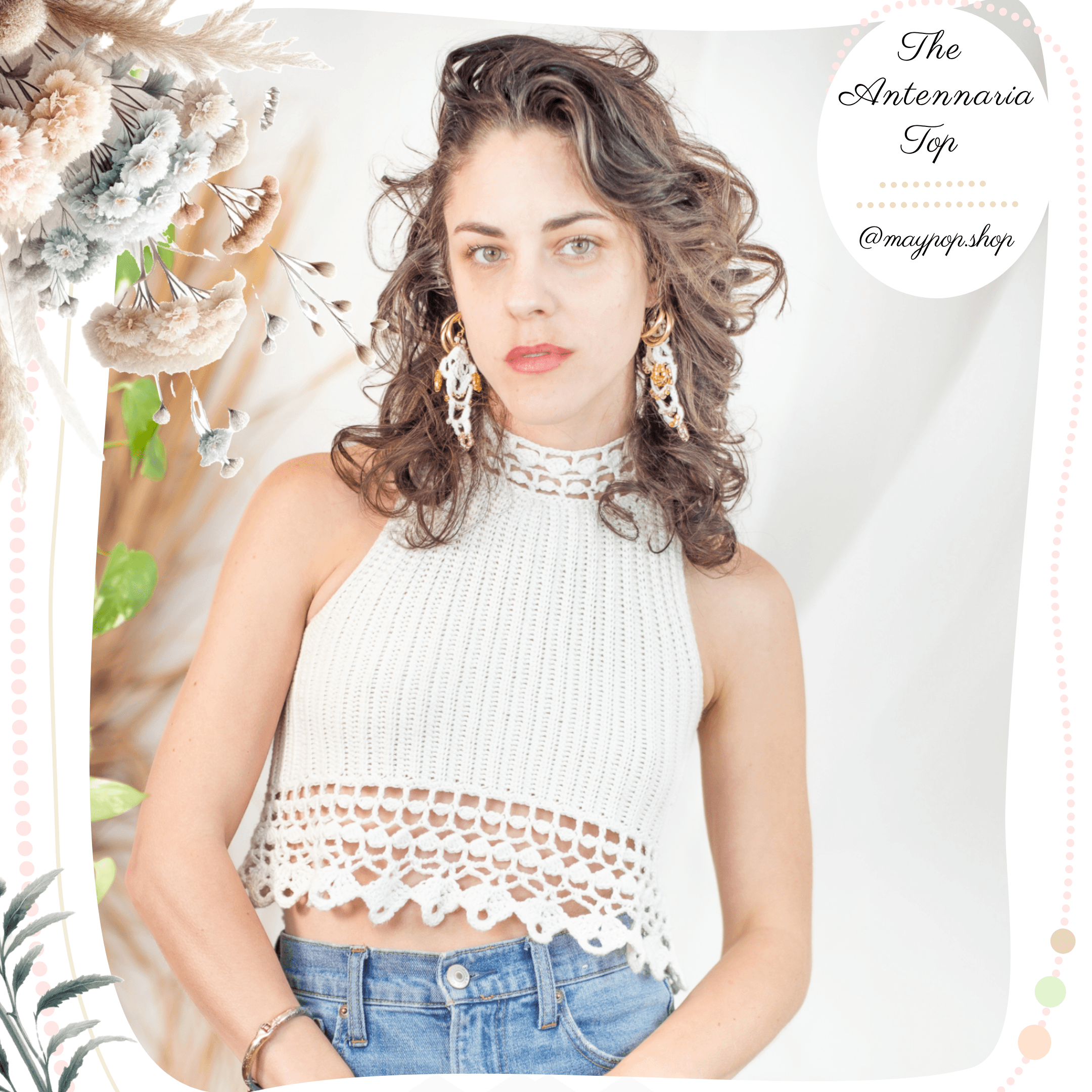 The Antennaria Top Crochet Pattern